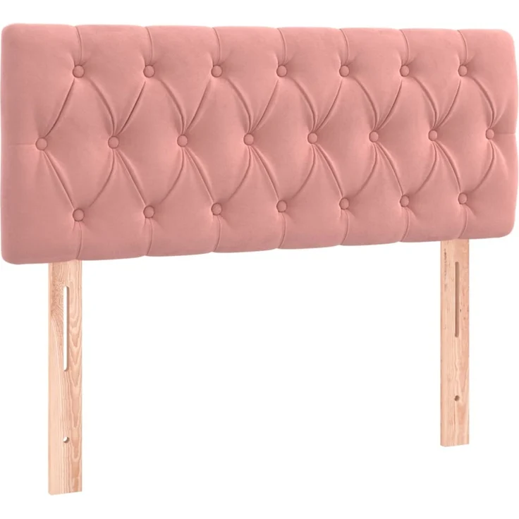 vidaXL Kopfteil Rosa 90 x 7 x 78/88 cm Samt – Bild 2