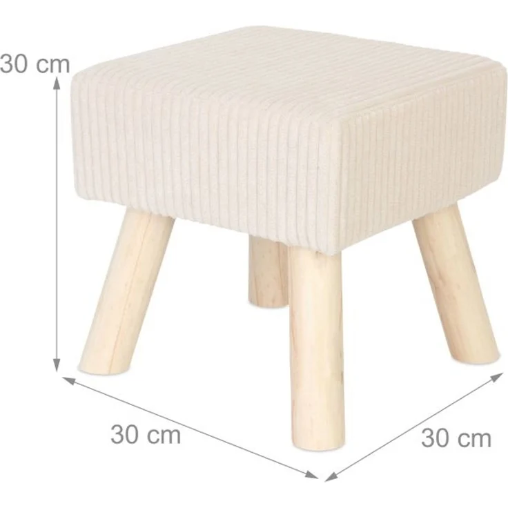 Relaxdays Hocker Cord – Bild 4