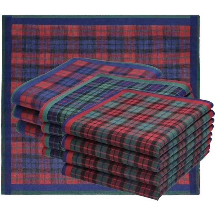 Betz Taschentuch 12 Stück Damen Stoff Taschentücher Paloma III Größe 30x30 cm, (Set, 12-St. Dessin 10), 100% Baumwolle, Dessin 10 – Bild 4