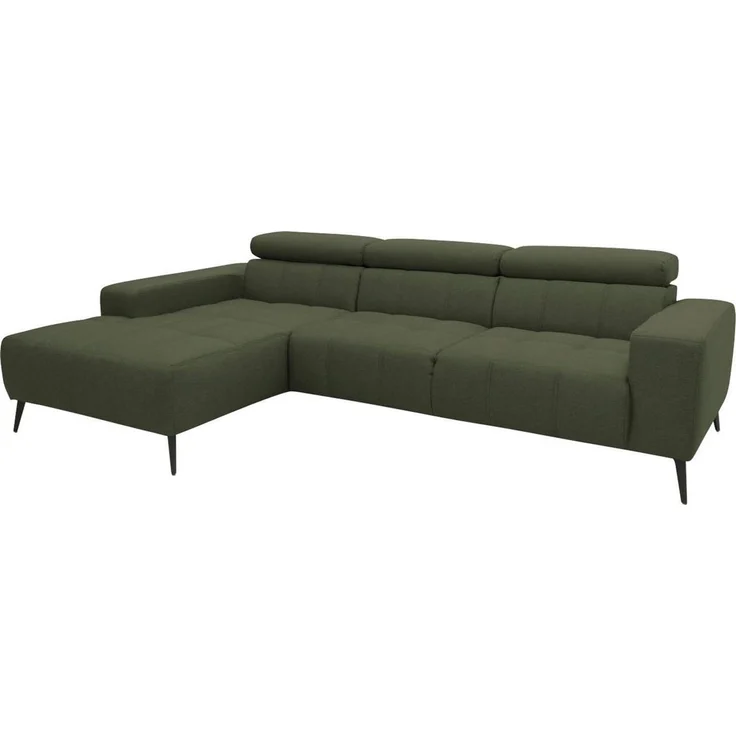 DOMO collection Ecksofa Trento L-Form, mit Kufenfuß oder Einzelfuß, whlw. verstellbare Kopfteile, passend für gängige Saugroboter – Bild 4