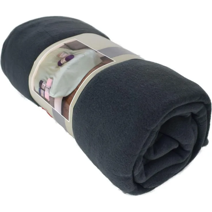 Color Expert 'Polarfleece' Fleecedecke, Polyester anthrazit, 130 x 170 cm