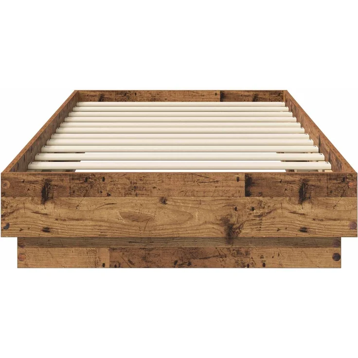 vidaXL Bodenbettgestell Altholz 80 x 200 cm Holzwerkstoff 8009070 – Bild 3