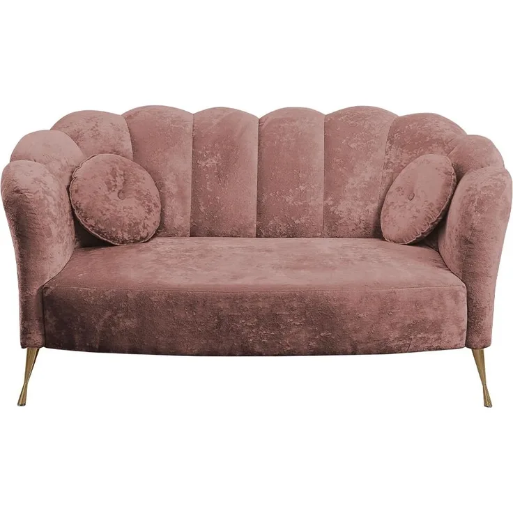 Sofa Telomin (Farbe: Eureka 2142, Füße: Gold)