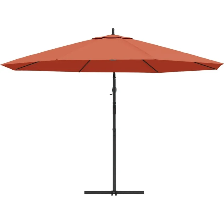 vidaXL Ampelschirm mit Aluminium-Mast 350 cm Terrakotta 44508 – Bild 5