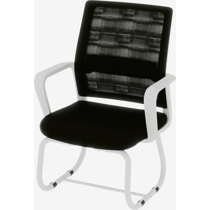Minimalist Modern Office Chair – Metal Frame, Soft & Comfortable, Home & Office Use, Multiple Colors Available--Schwarz Weiß--45x55x90cm--YOUDENOVA – Bild 6