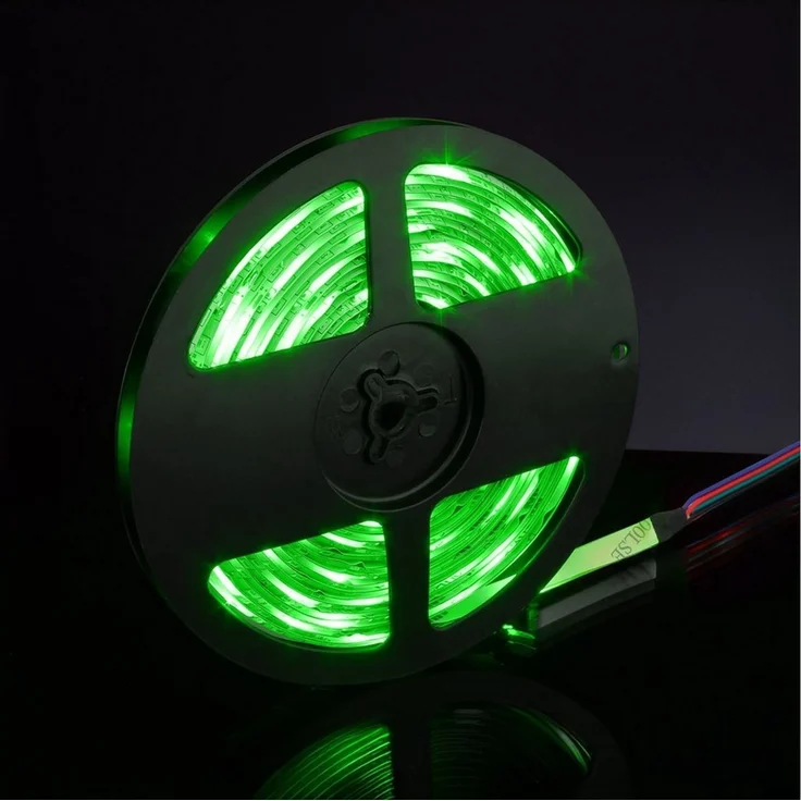 EAXUS LED Stripe - IP65 Wasserfeste LED Lichterkette. RGB Bunt, Licht Band, 4 Farbwechselprogramme, Dimmfunktion, Fernbedienung – Bild 3
