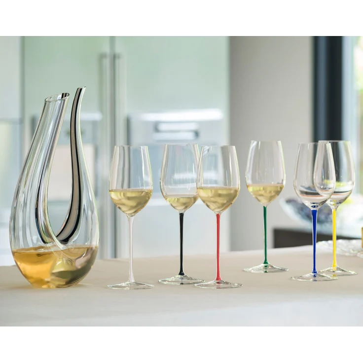 RIEDEL 4900/15DR FATTO A MANO Riesling / Zinfandel Weinglas - Stiel DRACHENROT – Bild 8