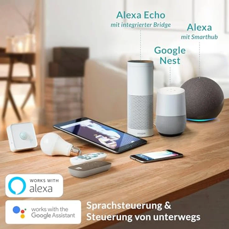 EGLO connect.z Smart-Home LED Panel Salobrena-Z, 120 x 30 cm, ZigBee, App und Sprachsteuerung Alexa, warmweiß-kaltweiß, dimmbar, Holz Deckenlampe Natur – Bild 7