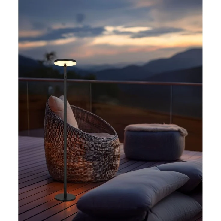 Stehlampe kabellos Akku Solar Stehleuchte Außen Solarleuchte Dimmbar 36508 – Bild 2