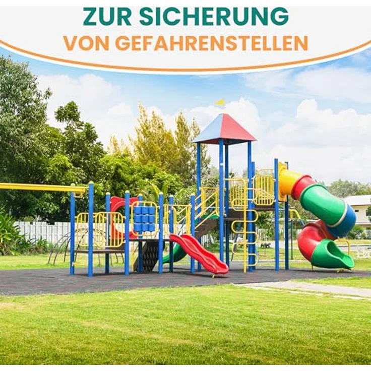 Gartenpirat Gummimatte Fallschutzmatte 50x50 cm Gummimatte für Spielturm Schaukel Rutsche, recyceltes Gummi, 4 Farben, Witterungsbeständig – Bild 7