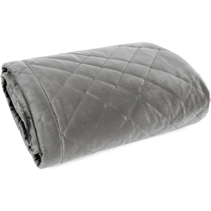 Eurofirany Tagesdecke RIA, Elegante Tagesdecke Velvet Sesseldecke Sofadecke Überwurf Samt