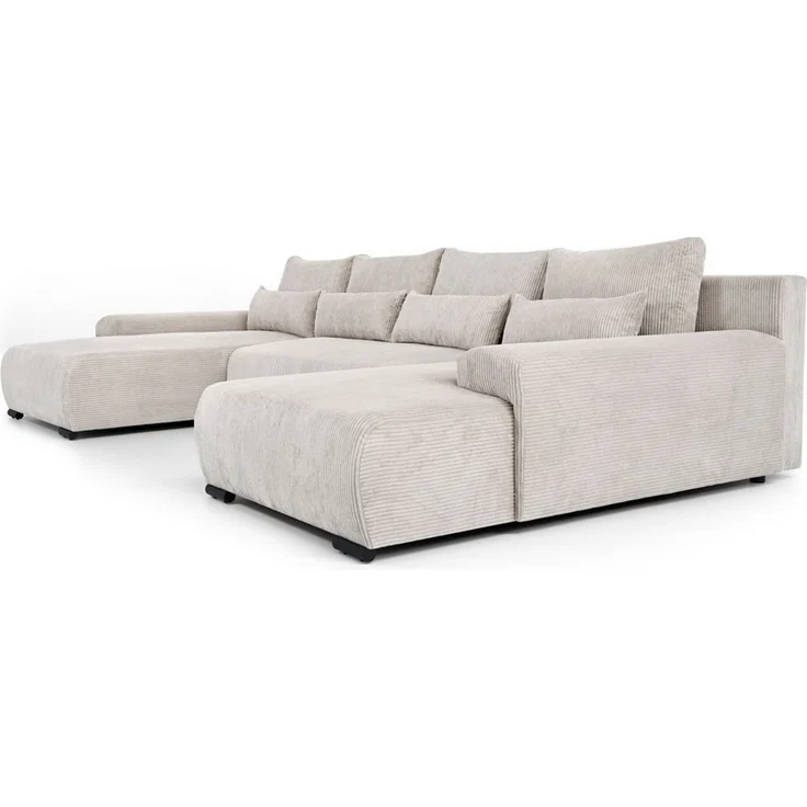 Beautysofa Ecksofa BENNY U, mit Schlaffunktion, mit Bettkasten, viele Farbvarianten – Bild 3