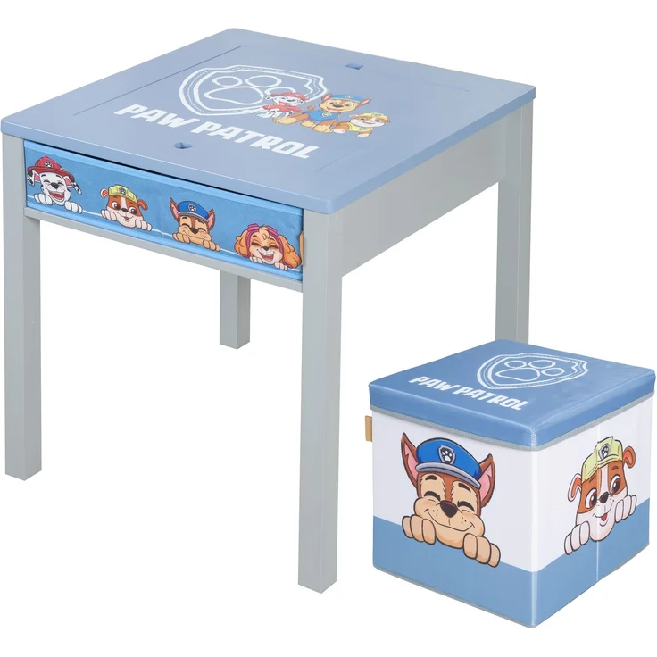 roba Sitzgruppe 'Paw Patrol' mit Wendeplatte - inkl. 2 Canvasboxen - Blau / Grau – Bild 1