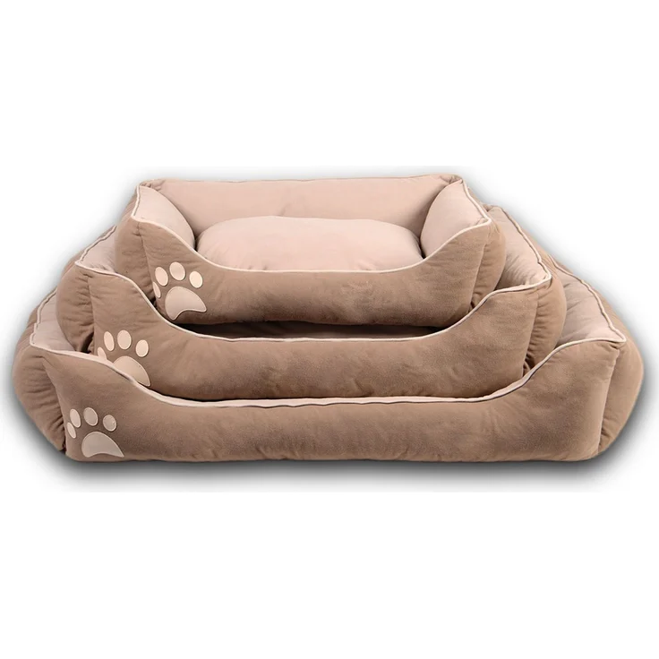 Paws & Whiskers 'Lucy Dog & Cat L - Brown' Haustierbett, Braun / Beige, 75 x 95 x 22 cm – Bild 5