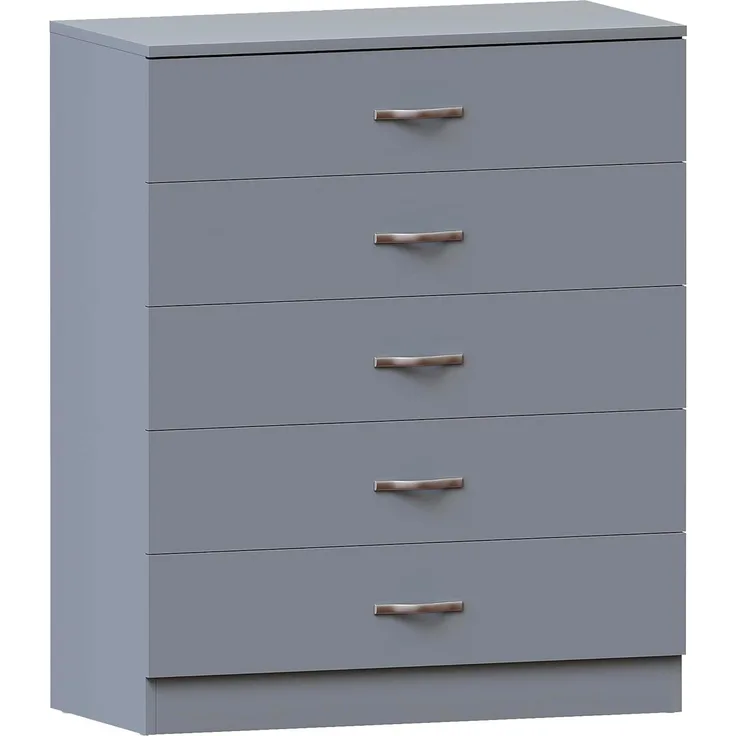 Vida Designs Kommode, Metall, Grau, H 90cm x W 75cm x D 36cm