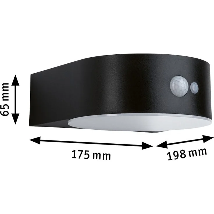Paulmann 94730 Solar LED Außenwandleuchte Eileen mit Bewegungsmelder – Bild 3