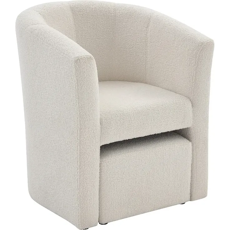 Vente-unique - JOVANA - Sessel mit gerader Rückenlehne - Plastik - Kunststoff (PVC) - Weiß - 65 x 64 x 74 cm