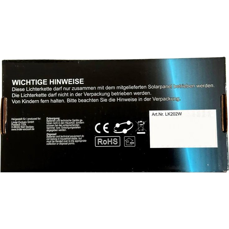 150er LED Solar Lichterkette Weihnachtsbeleuchtung Aussen warmweiß – Bild 4