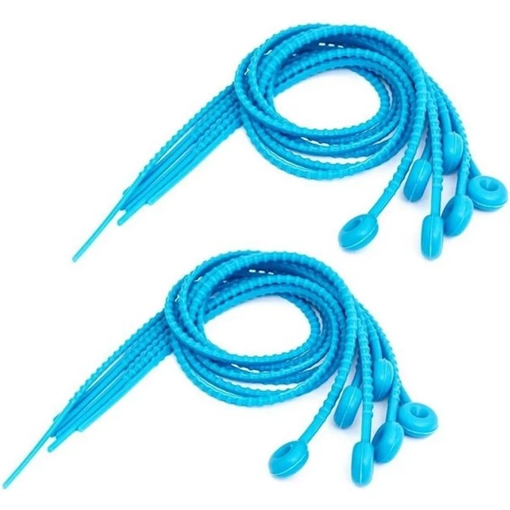 Lantelme Rouladenklammer Silikon 54cm Rouladenbinder wiederverwendbar für Fleisch Fisch Gemüse (12-tlg), bis 15cm Durchmesser, lebensmittelecht – Bild 4