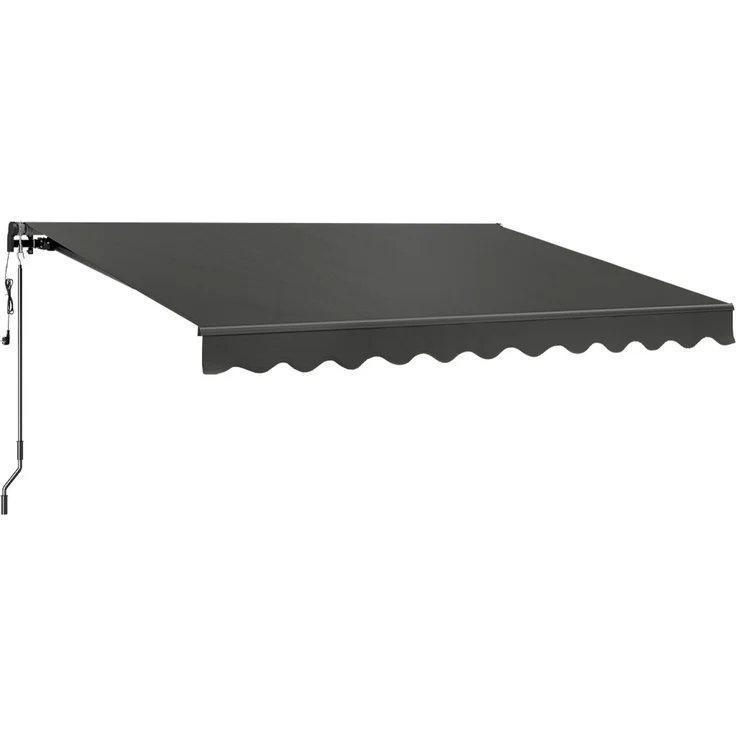 STEELSØN 'Kestria' elektrische Gelenkarmmarkise 350x300 cm mit LEDs, Markise anthrazit, Terrassenmarkise selbst montierbar – Bild 11
