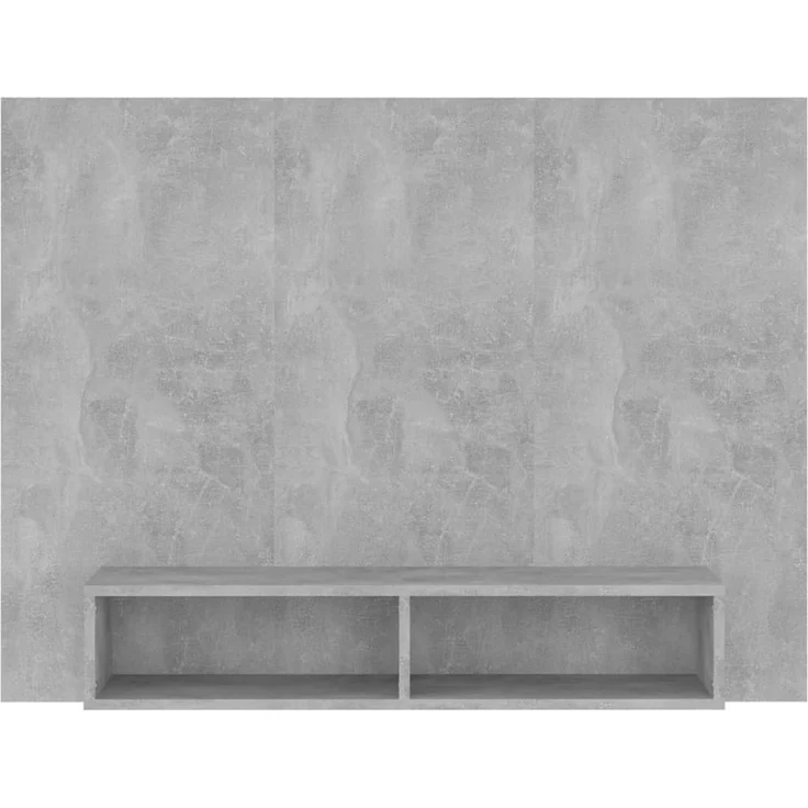 TV-Wandschrank, TV-Hängeboard Fernsehschrank Betongrau 120x23,5x90 cm Holzwerkstoff – Bild 3