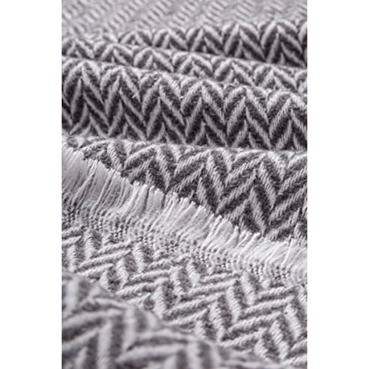 Todocama Extra weiche Baumwolldecke, Vier Jahreszeiten, Mehrzweck-Tagesdecke, Sofaüberwurf, Tagesdecke, Sofaüberwurf, dunkelgrau, PRCMAMSGROS, 230x240 cm – Bild 3