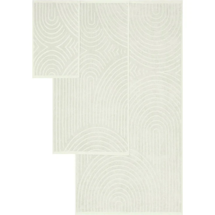 OTTO home Handtuch Set Handtuchset Ognon, Duschtücher, Handtücher, Gästetücher, Zen, Frottier (Set, 8-St), mit Muster, Scandi, Boho, einfarbiges Handtuch-Set 100% Baumwolle – Bild 3