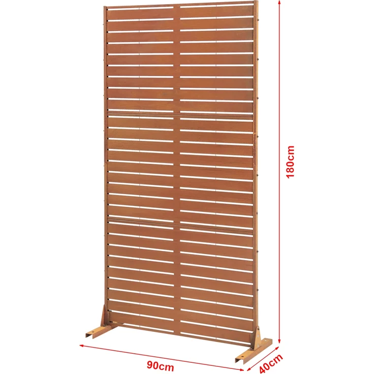 Trennwand Nodepp Cortenstahl 180x90 cm Edelrost [casa. pro] – Bild 3