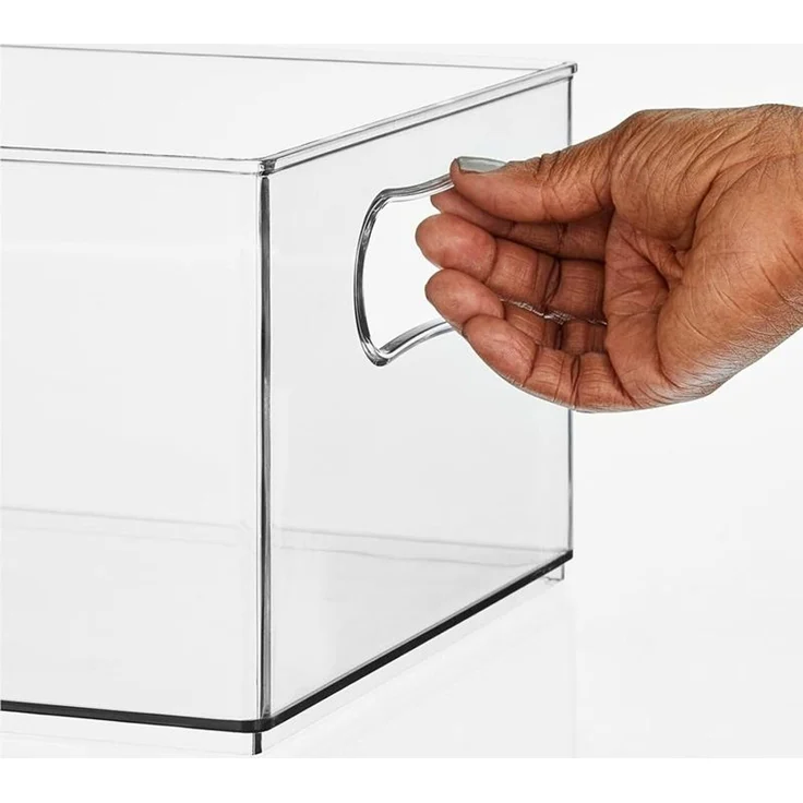 mDesign Aufbewahrungsbox Organizer Sortierbox Kunststoffbehälter Transparent – Bild 5