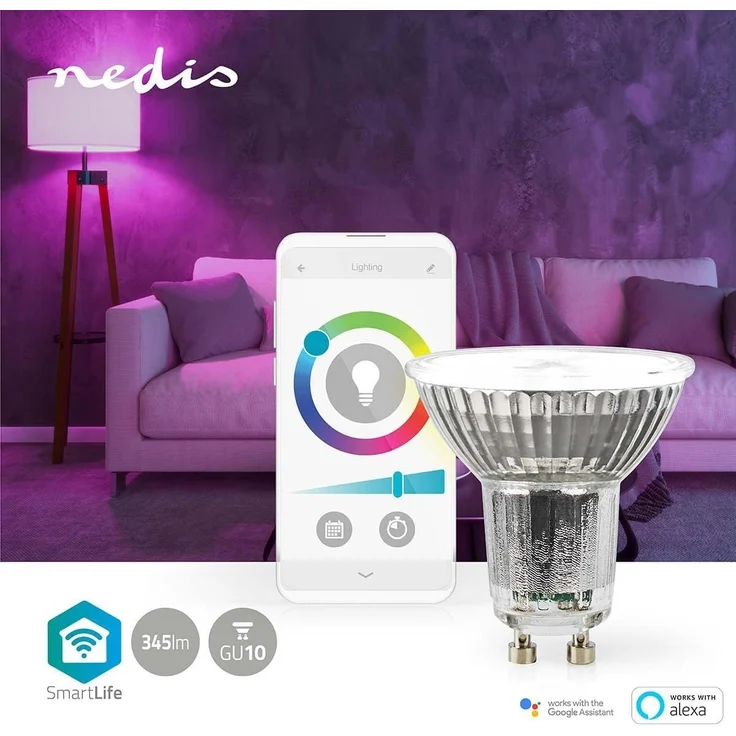 SmartLife LED-Spot | Wi-Fi | GU10 | 345 lm | 4.9 W | RGB / Warm bis kühlen weiß | 2700 - 6500 K | Energieklasse: G | Android™ / IOS | PAR16 | 1 Stück – Bild 3