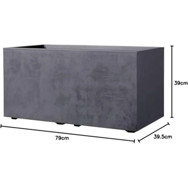 Deroma Pflanzkasten Millenium anthrazit 79 cm – Bild 4