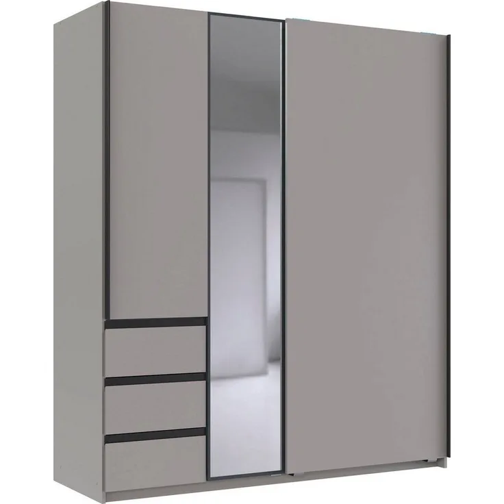 Wimex Schwebetürenschrank Stade, B: 168cm, inkl. Spiegel und von außen bedienbaren Schubladen erhältlich in verschiedenen Farben