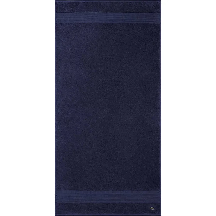 LACOSTE Duschtuch - LLECROCO, Handtuch, Bio-Baumwolle Marine 70x140 cm