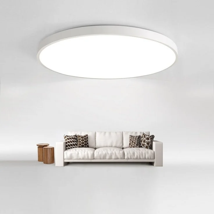 JDONG LED Deckenleuchte Flach Rund Weiß Deckenlampe 24W/36W/54W, Durchmesser 30CM/40CM/50CM, LED fest integriert, 3000K Warmweiß, für Schlafzimmer Küche Keller Balkon Büro Wohnzimmer – Bild 5