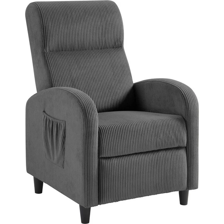 ATLANTIC home collection Relaxsessel Tom, mit Relaxfunktion, inklusive seitlicher Tasche – Bild 2