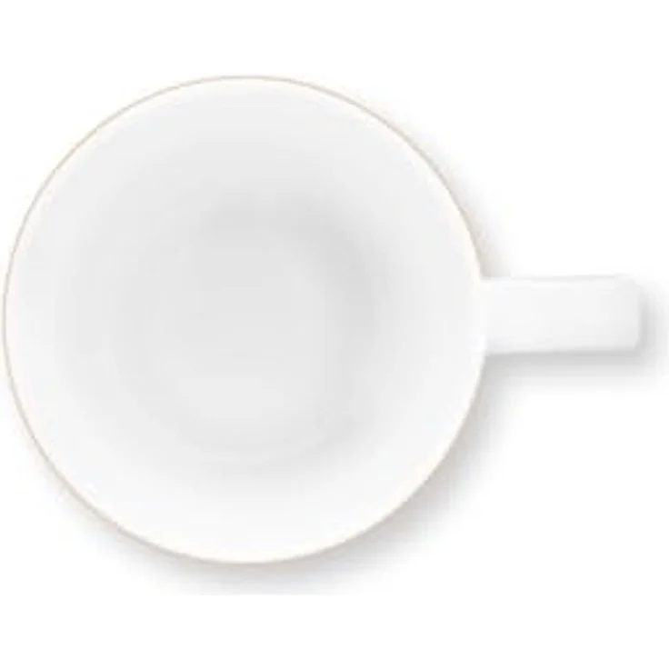 PiP Studio Becher Love Birds Medallion Henkelbecher Stripes grün 250ml, Bone China, Mug Large Love Birds Medallion Stripes Emerald-Green 250ml – Bild 3
