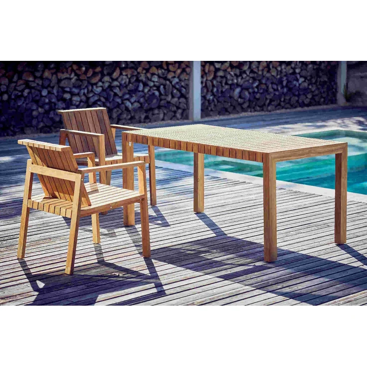 Outdoor Tisch Manti Teak 75 x 152 x 85 – Bild 3
