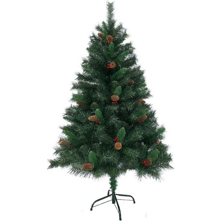 SVITA Künstlicher Weihnachtsbaum Weihnachtsbaum, Nordmanntanne, 371 biegsame Spitzen, Tannenbaum, Kunstbaum, Christmas, PVC, 150 cm – Bild 1