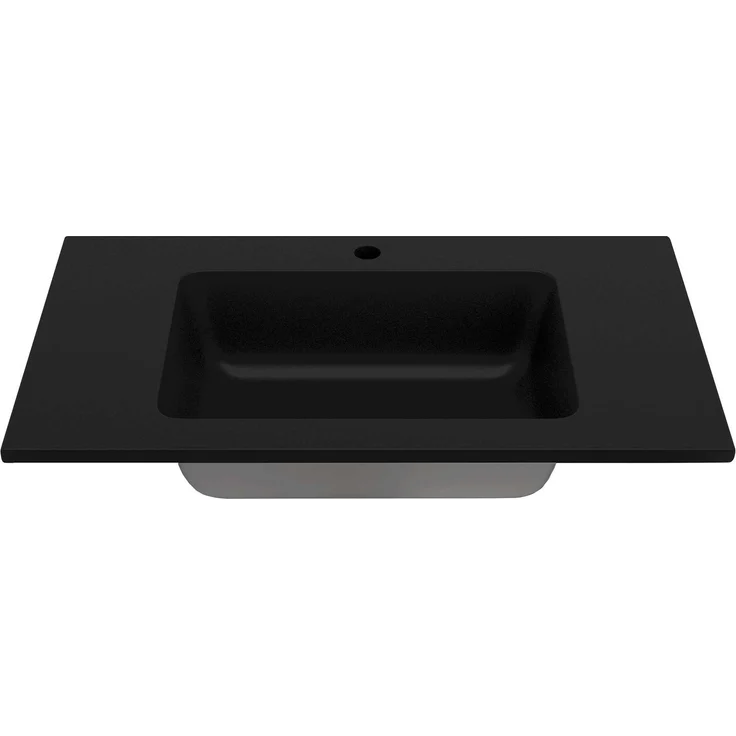 Waschtisch-Set vito Menzo / Sheffield, Holzwerkstoff, Schwarz, Holzfarben, 80 x 54 x 47 cm – Bild 3