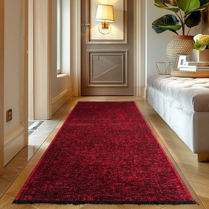Carpettex Veloursteppich Boho Design, Rechteckig, Höhe: 7 mm, Baumwolle, Waschbarer Teppich, Boho-Stil, Wohnzimmer, Schlafzimmer – Bild 4