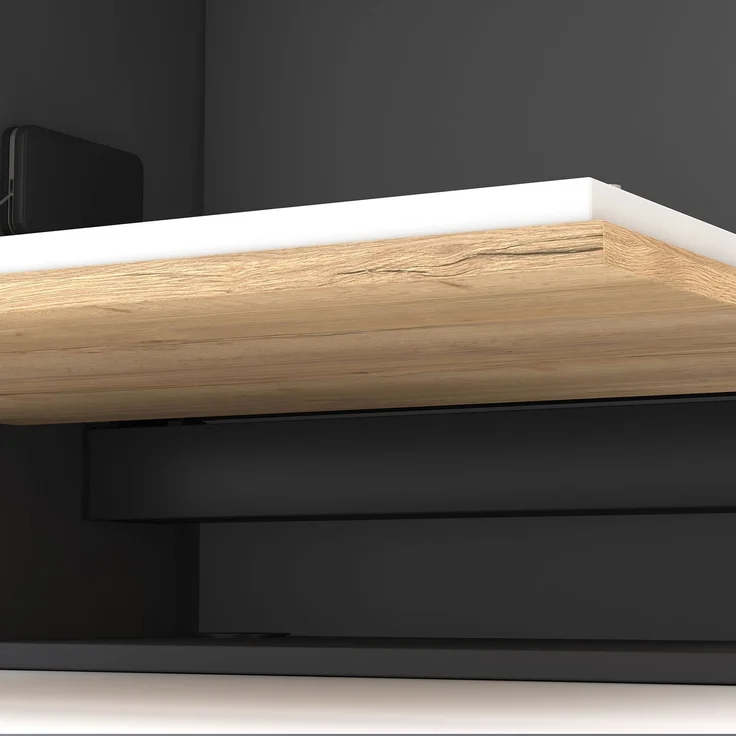 ASSMANN Wandsekretär Cubas Premium Anthrazit 80x36x71cm Holz – Bild 9