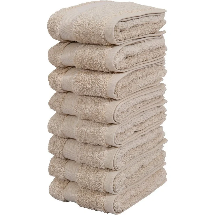 OTTO home Gästehandtücher Vanessa, 8 Gästehandtücher, 30x50 cm, in Standard- und Premium-Qualität, Walkfrottee (Set, 8-St), Handtücher mit Bordüre, 100% Baumwolle, einfarbig, weich – Bild 5