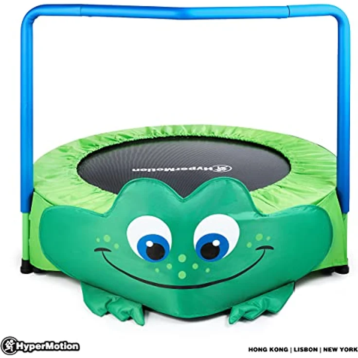 HyperMotion Frosch Mini-Trampolin für Kinder, mit Griff, 91 cm, 50 kg max, für Haus und Garten – Bild 4