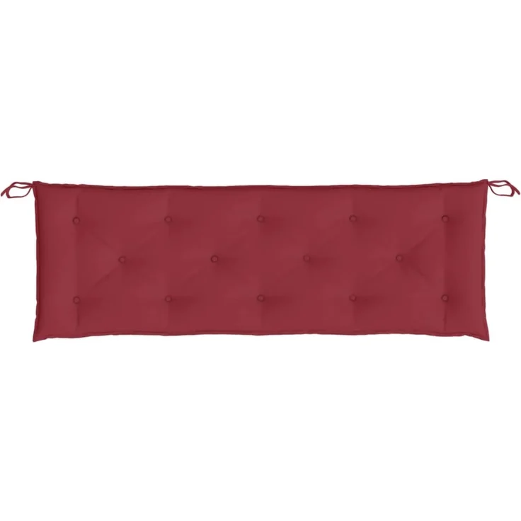 vidaXL Gartenbank-Auflagen 2 Stk. Weinrot 150x50x7 cm Oxford-Gewebe 361706 – Bild 5
