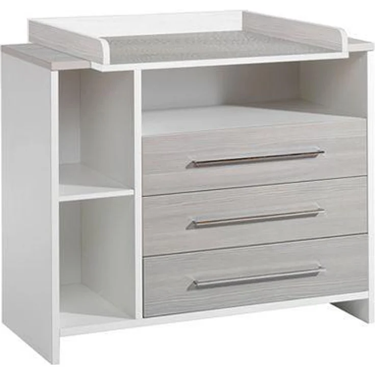 Schardt 'Eco Silber' 3-tlg. Babyzimmer-Set Kinderbett, Schrank 2-türig und Kommode – Bild 8