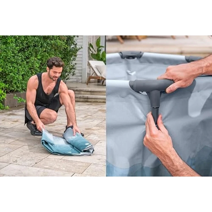 Bestway Eisbad LAY-Z-SPA Glacial Dip mit Filterpumpe, Komplett Set, Ø 90x80 cm – Bild 5