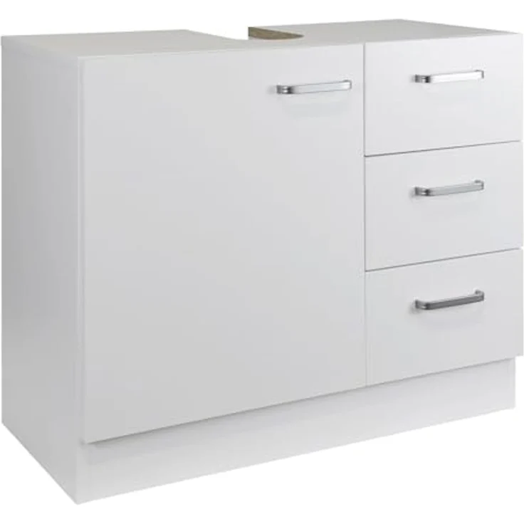 Stabilo Sanitär Waschbeckenunterschrank Waschbeckenunterschrank "Knut" polarweiß matt 3 Schubladen 63x30x54cm matt mit 3 Schubladen – Bild 3