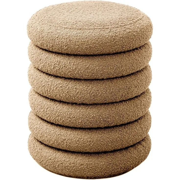 SVITA Stauraumhocker BLOSSOM XS, Pouf, Mit Stauraum, Bouclé-Bezug, Bequeme Polsterung, Modern
