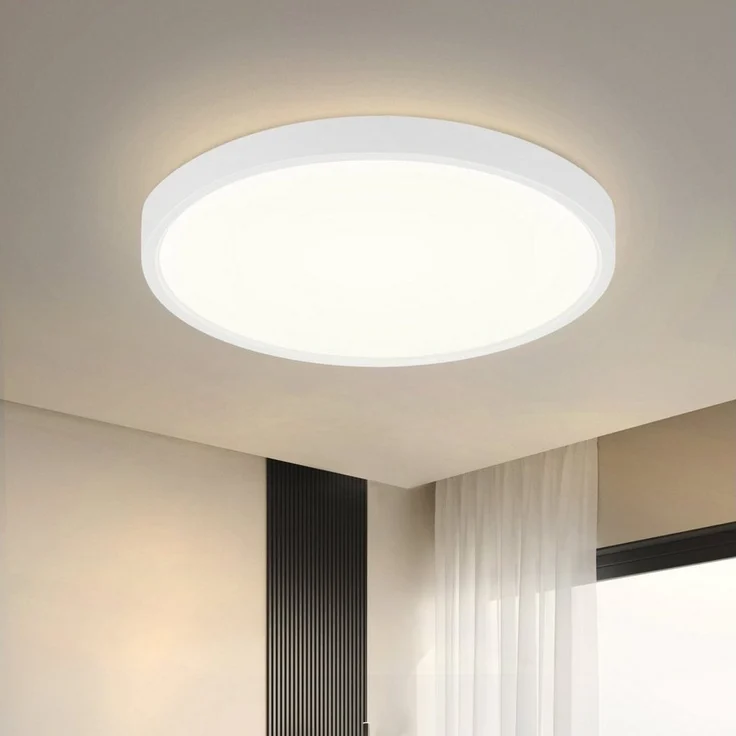 Nettlife LED Panel Neutralweiß Ø22cm Schlafzimmer Deckenbeleuchtung, LED fest integriert, Neutralweiß, für Schlafzimmer Küche Flur – Bild 5