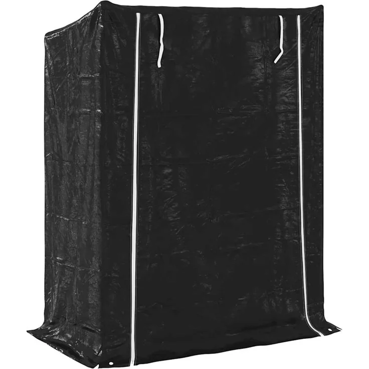 vidaXL Brennholzregal mit Regenschutz 150x80x200 cm Verzinkter Stahl 4104954 – Bild 5